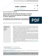 Lactancia y Recomendaciones Vegetarianas PDF