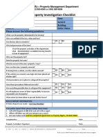 Missing or Stolen Property Investigation Checklist PDF