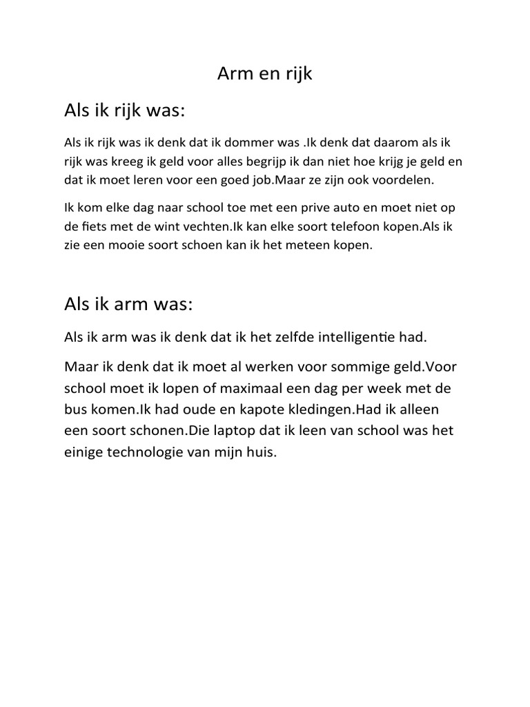 Arm en Rijk | PDF