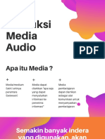 Produksi Media Audio: Teknologi Pendidikan Kesehatan