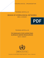WMO Guide to Hydrological Network Design
