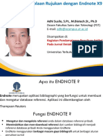 2019 - Adhi Susilo - Pengelolaan Rujukan Dengan Endnote X9 - UT PDF