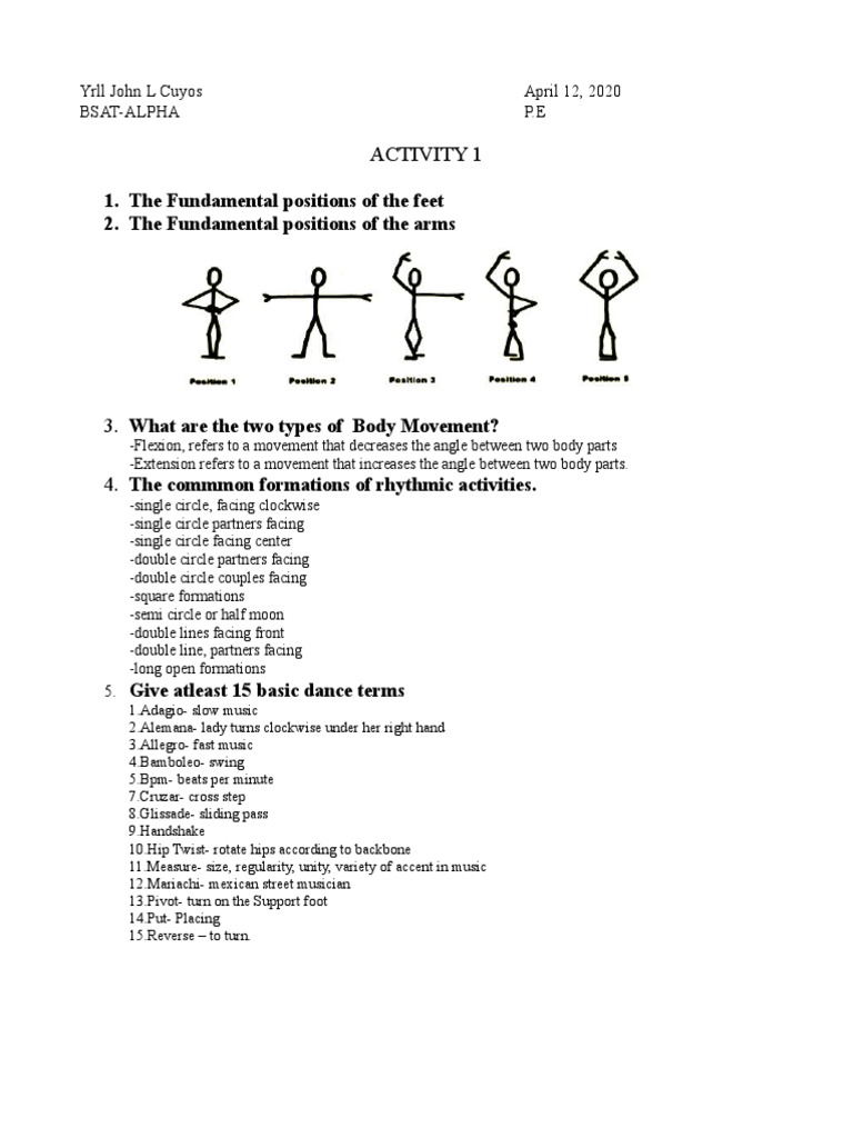 Fundamental Positions in Folk Dance | PDF | Dances | Performing Arts