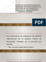 El proceso de incorporación de los estándares internacionales