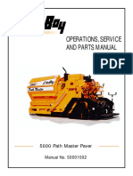 Operations, Service and Parts Manual: 5000 Path Master Paver