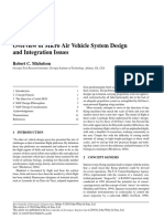 Overview of Micro Air Vehicle System Design and Integration Issues