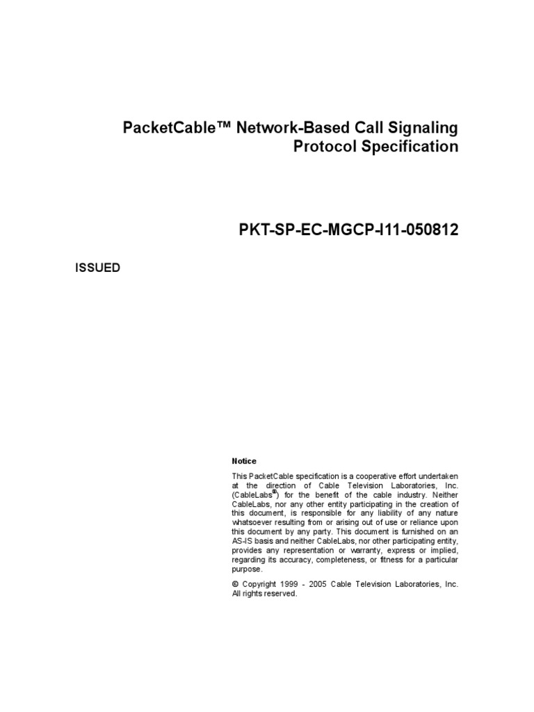 Cable Network Packet Notes | PDF | Session Initiation Protocol ...
