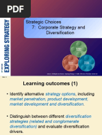 Strategic Choices 7: Corporate Strategy and Diversification