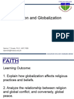 Religion and Globalization: Sammy T. Perado, PH.D., MMT, REB Stperado@firstasia - Edu.ph