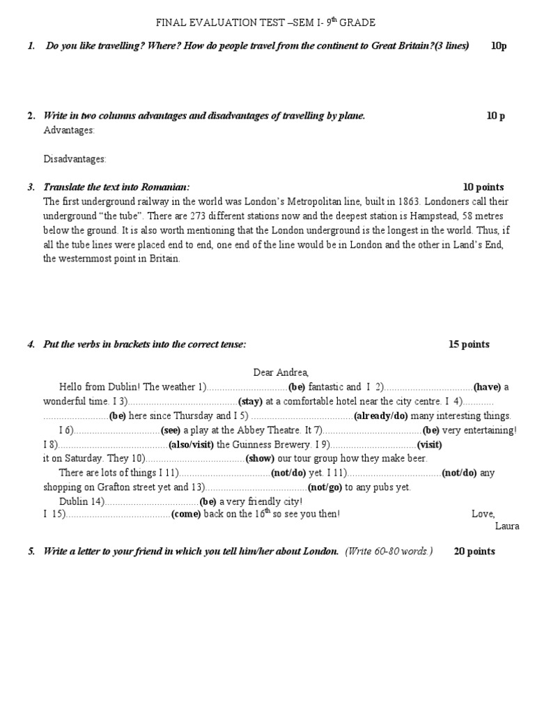 Write in Two Columns Advantages and Disadvantages of Travelling by