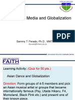 Lesson 7 - Media and Globalization: Sammy T. Perado, PH.D., MMT, REB
