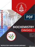 Biochemistry: Instructor: Mam Nigham Sarfaraz