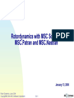 Rotordynamics With MSC Software MSC - Patran and MSC - Nastran: January 13, 2006