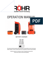 Operation Manual: Battery Charger