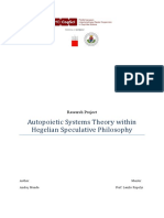 Autopoietic Systems Theory Within Hegeli