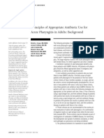 Rinciples of Appropriate Antibiotic Use For Acute Pharyngitis in Adults: Background