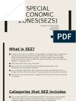 SPECIAL ECONOMIC ZONES (SEZs)