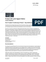 Product Life Cycle Support Notice: GE Energy