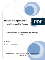 Studies & Applications On Renewable Energy