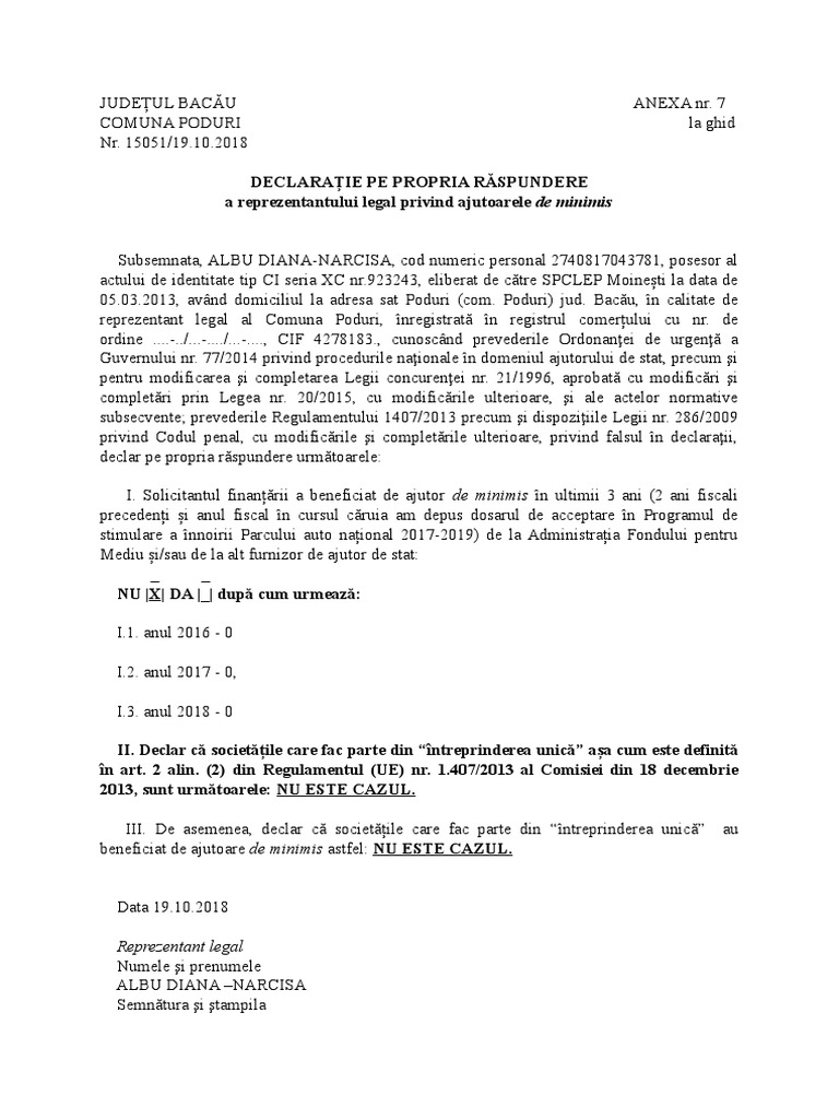 Anexa 7 Rabla | PDF