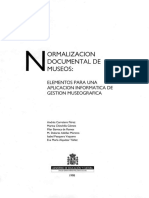 1998 Normalización Documental Museos PDF