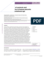 Journal of Molecular Endocrinology) The Regulation of Oxytocin and Oxytocin Receptor in Human Placenta According To Gestational Age PDF