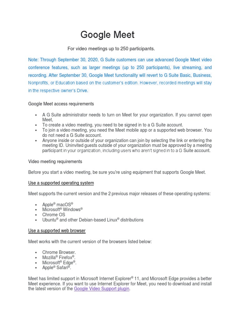 Google Meet PDF | PDF | Operating System Families | Computer Architecture