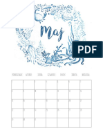 Kalendarz Maj 2017