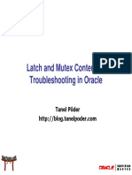 Latch and Mutex Contention Troubleshooting in Oracle: Tanel Põder
