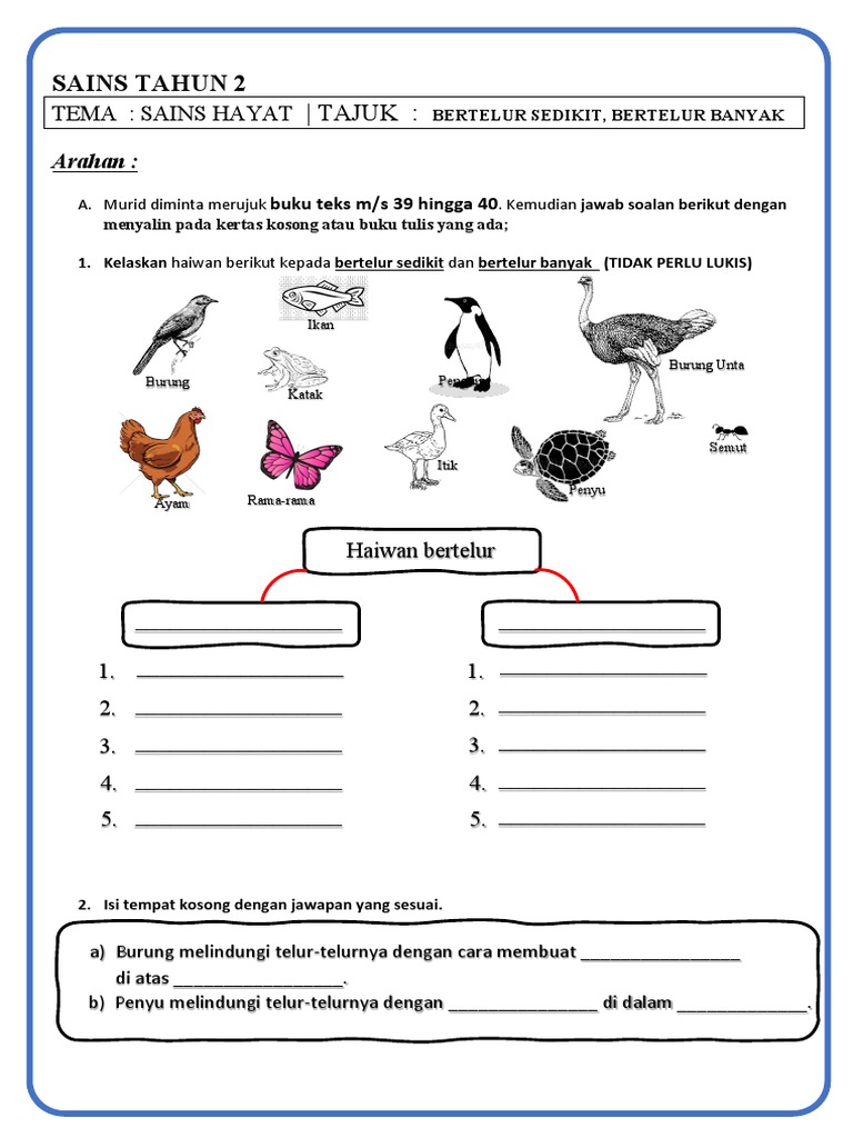 Latihan Sains Tahun 2 Pdf