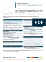 Python Data Wrangling Tutorial: Pandas Cheatsheet