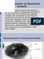 Measurement of Bacterial Growth: Growth Is An Orderly Increase in The Quantity of