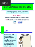 Oral Contraception and EHC