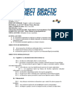 0 1 Proiect Didactic Istorie