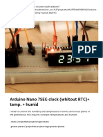 Arduino Nano 7SEG clock (whitout RTC)+ temp. + humid - Arduino Project Hub