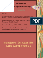 Pertemuan I Manajemen Strategi
