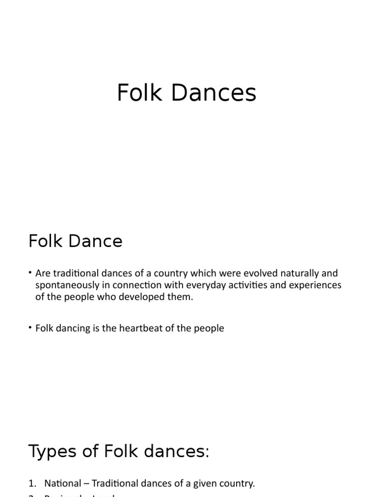 Folk Dances PDF Dances Folk Music