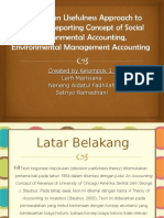 Bab 8 The Decision Usefulness Approach To Financial Reporting Concept of Social Environmental Accounting, Environmental Management Accounting