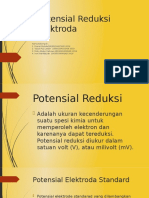 Potensial Reduksi Elektroda