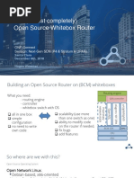 Open Source Whitebox Router PDF