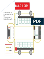 Build A City: 1. Color in The Bus 2. Cut Out & Fold The BUS 3. Glue and Paste Together All Flaps