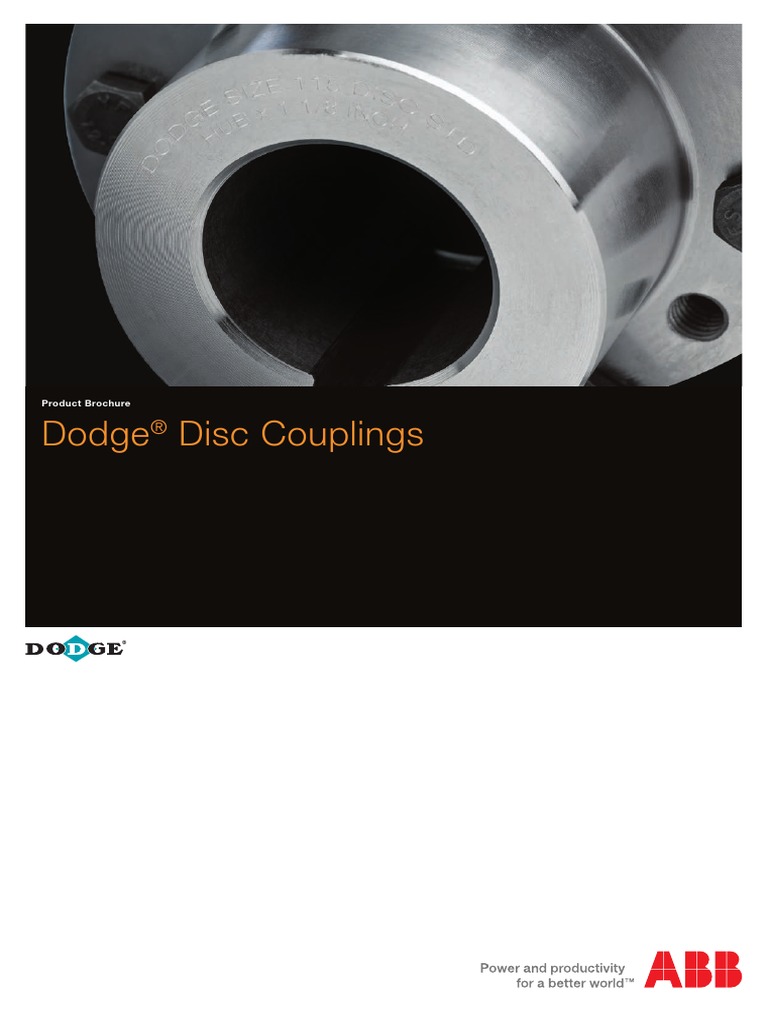Dodge Disc Coupling Brochure PDF PDF Mechanical Engineering Manufactured Goods