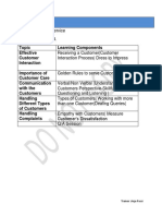 Module For Customer Service PDF