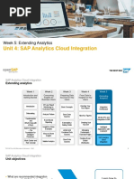 Unit 4: SAP Analytics Cloud Integration