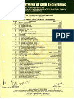 Rate List of Laboratory Tests PDF