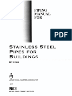 Piping Manual For Stainless Steel Pipe For Building