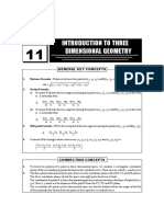 3D Geometry Key Concepts