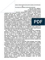 Ezvoltarea Imaginaţiei Şi Creativităţii Elevilor În Cadrul Activităţilor DE Cerc Din Palatele Şi Cluburile Copiilor Şi Elevilor