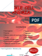 Sickle Cell Anemia: Presented By-Shruti Dhage Ritu Pandey Vaishnavi Bhavar Patil