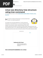 Craft: Linux See Directory Tree Structure Using Tree Command